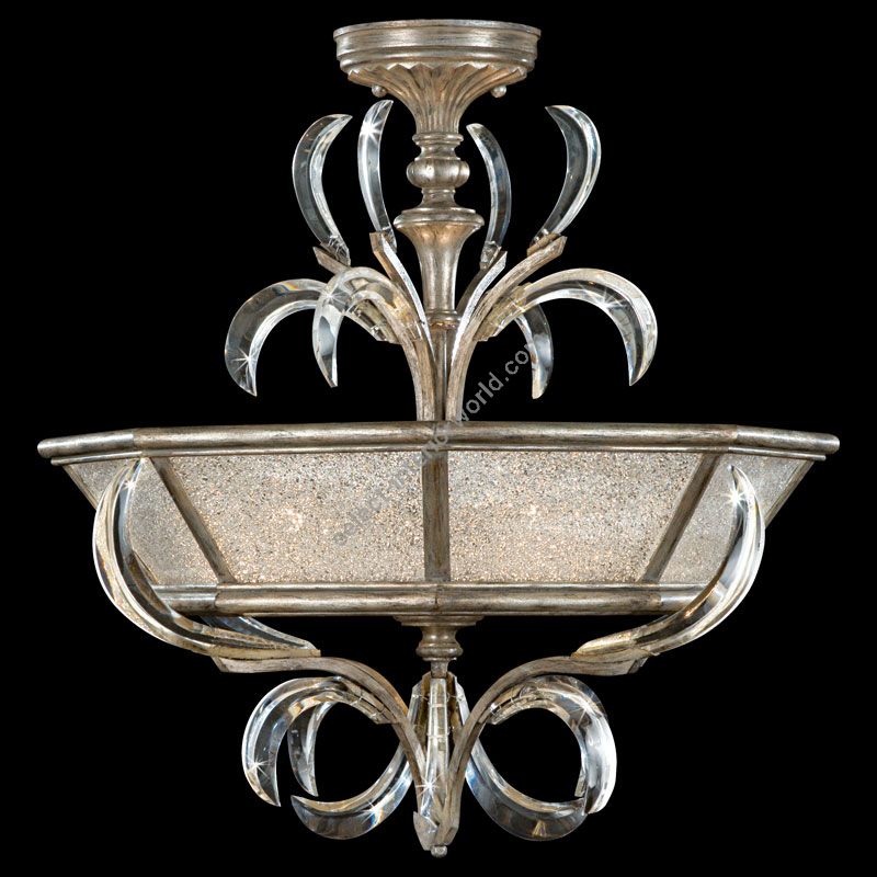 Fine Art Handcrafted Lighting / Semi-Flush Mount / Beveled Arcs 26″ Round 704340 767740