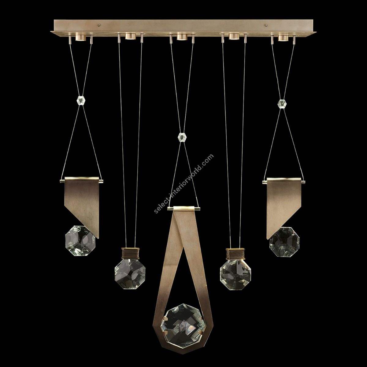 Fine Art Handcrafted Lighting / Pendants Lights / Aria 43″W 100006