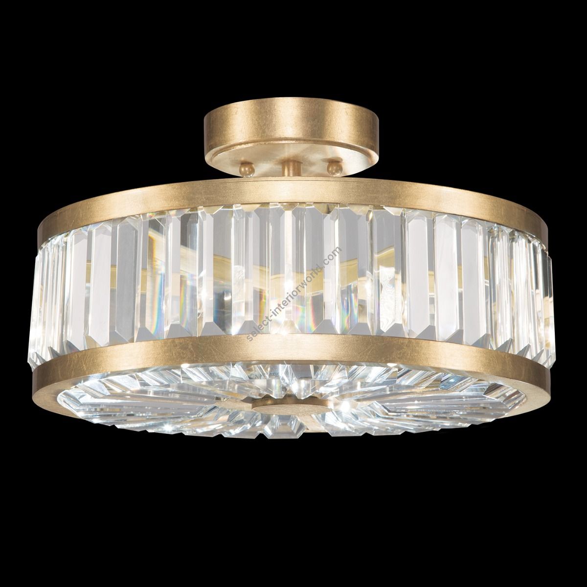 Fine Art Handcrafted Lighting / Semi-flush Mount / Crystal Enchantment 16″ Round 815740