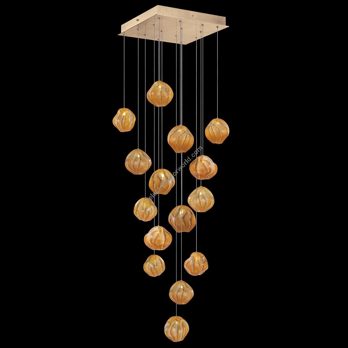Fine Art Handcrafted Lighting / Pendant Lights / Vesta 19″ Square 866840