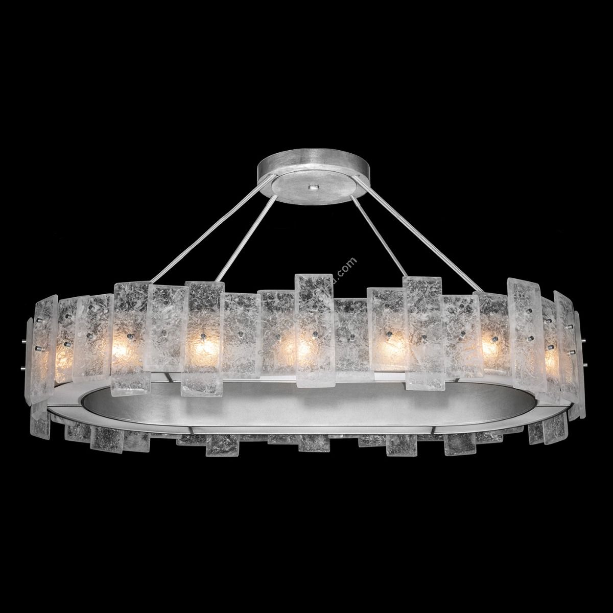 Fine Art Handcrafted Lighting / Pendant Lights / Lunea 44″ Oblong 910540