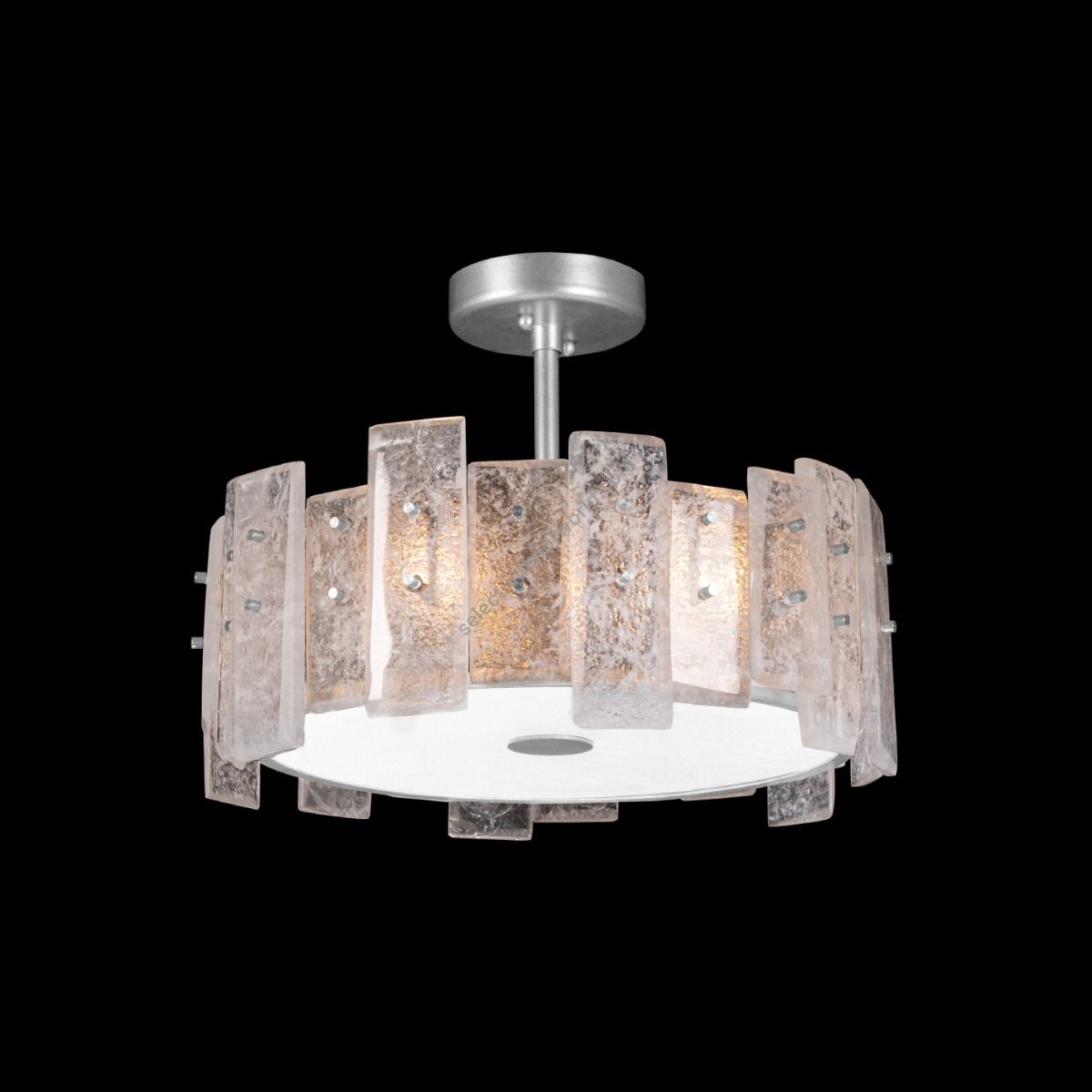 Fine Art Handcrafted Lighting / Semi-flush Mounts / Lunea 22″ Round 910640