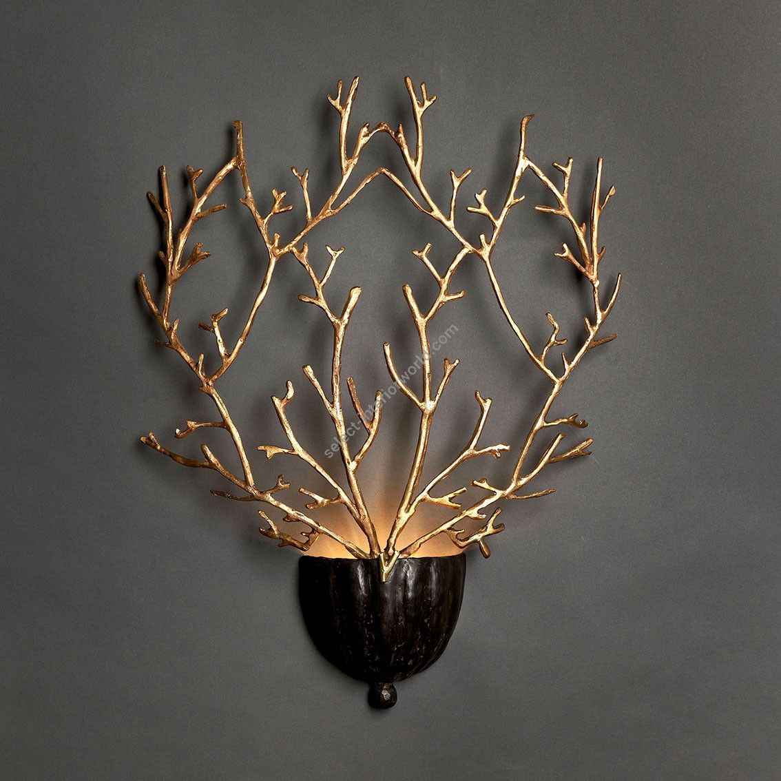 Officina Ciani / Wall Sconces / Coral in Cast Bronze HL1048WA-1br Coralli