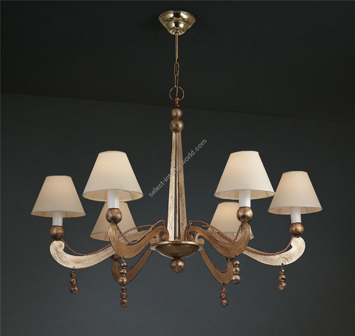 Officina Ciani / Chandeliers / Metal with Shades HL1094CH-6 Pallini
