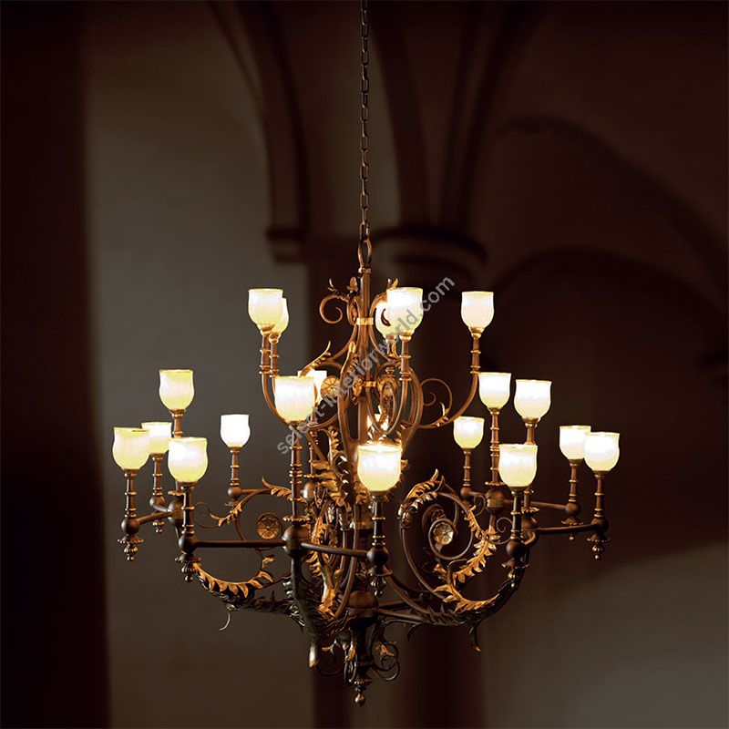 Robers / 20-lighter Suspension Lamp with chain / HL 2594-N