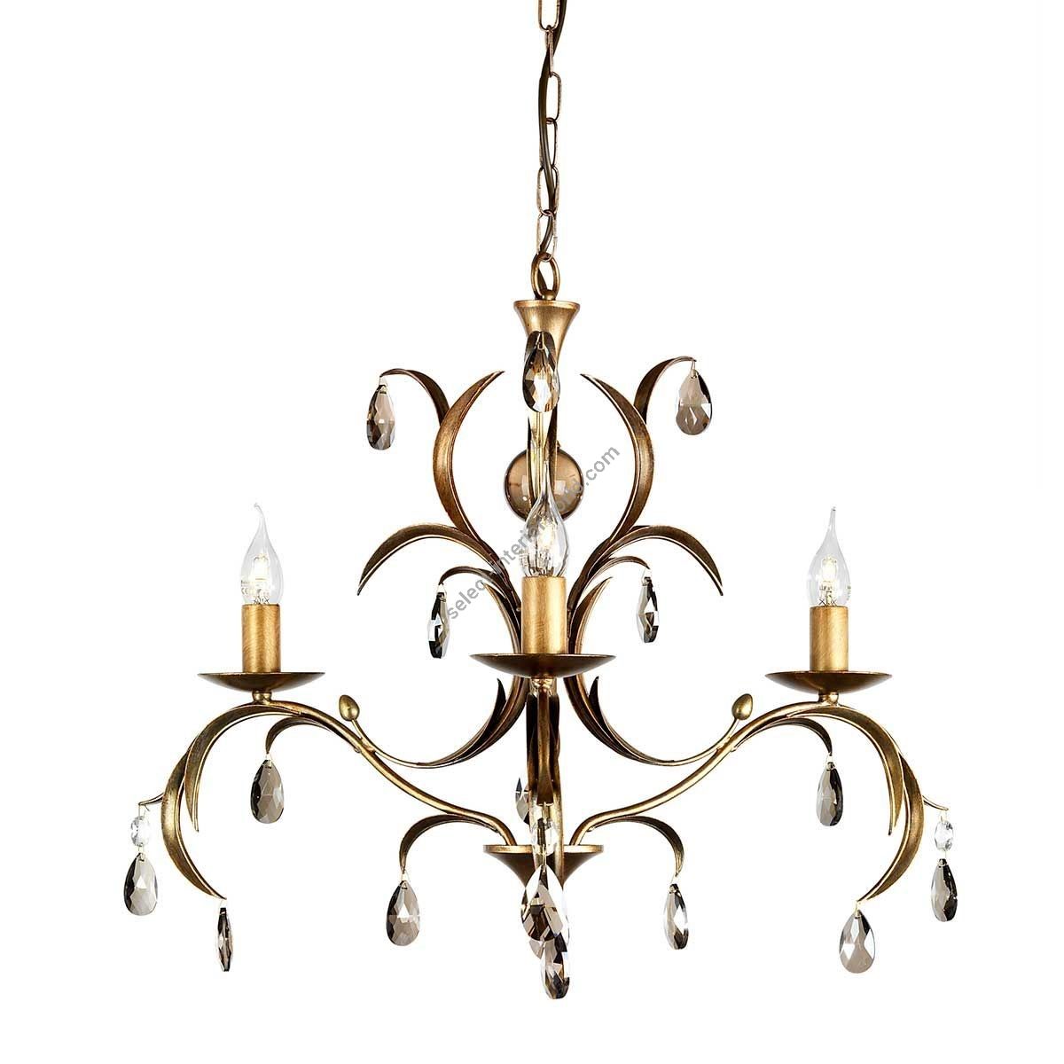 Elstead Lighting / Chandeliers / Lily 3 Bronze Patina