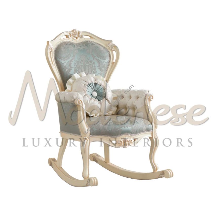 Modenese Luxury Interiors / Rocking Chairs / Ivory Rocking Armchair 15531