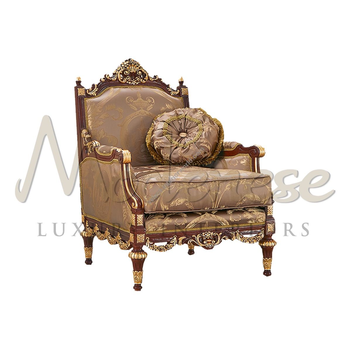 Modenese Luxury Interiors / Armchair / Classic French 14460