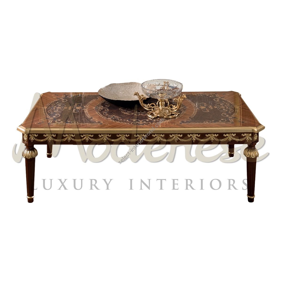 Modenese Luxury Interiors / Coffee Tables / Rectangular Marquetry 14667