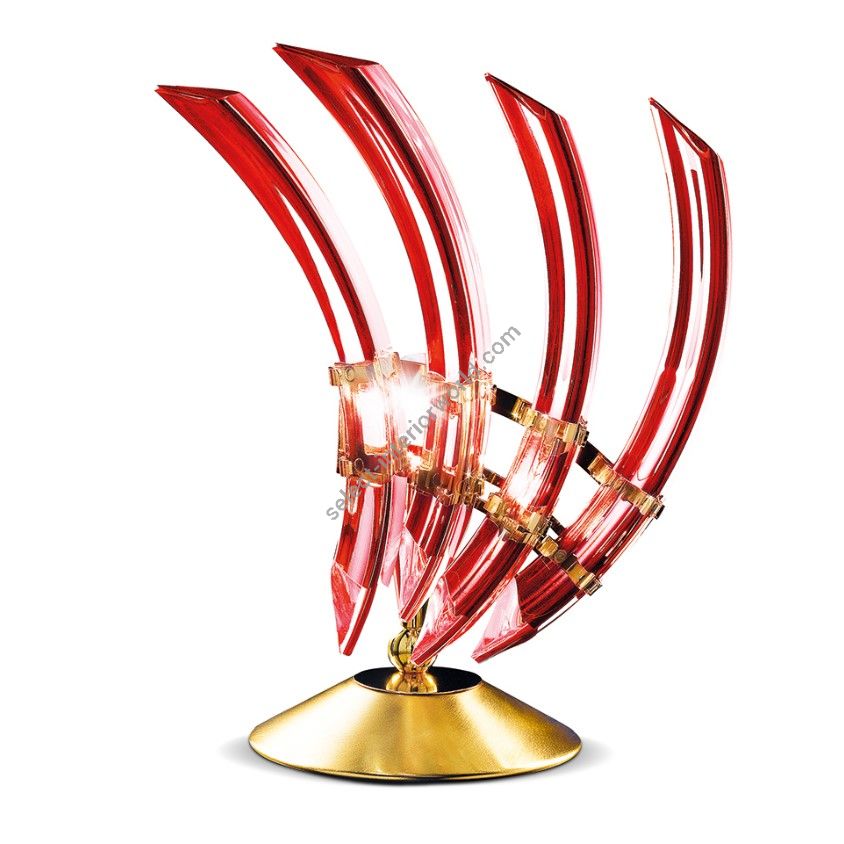 Patrizia Volpato / Table Lamps / Rondò Murano Glass 24 Karat Gold 522-LPSX
