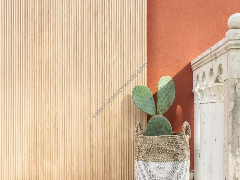Bassano Parquet / Solid wood 3D Wall Panel / Wallwood Wave U