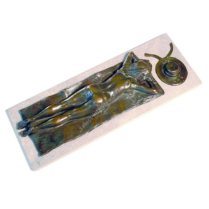 Tom Corbin / Author's sculpture / Sunbather with Hat S2070