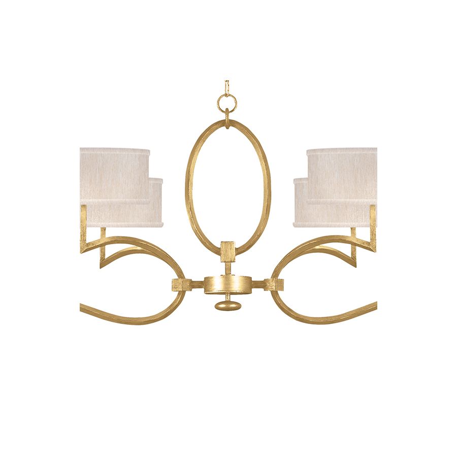 Gold Leaf / Champagne Fabric Shades - 780040-33