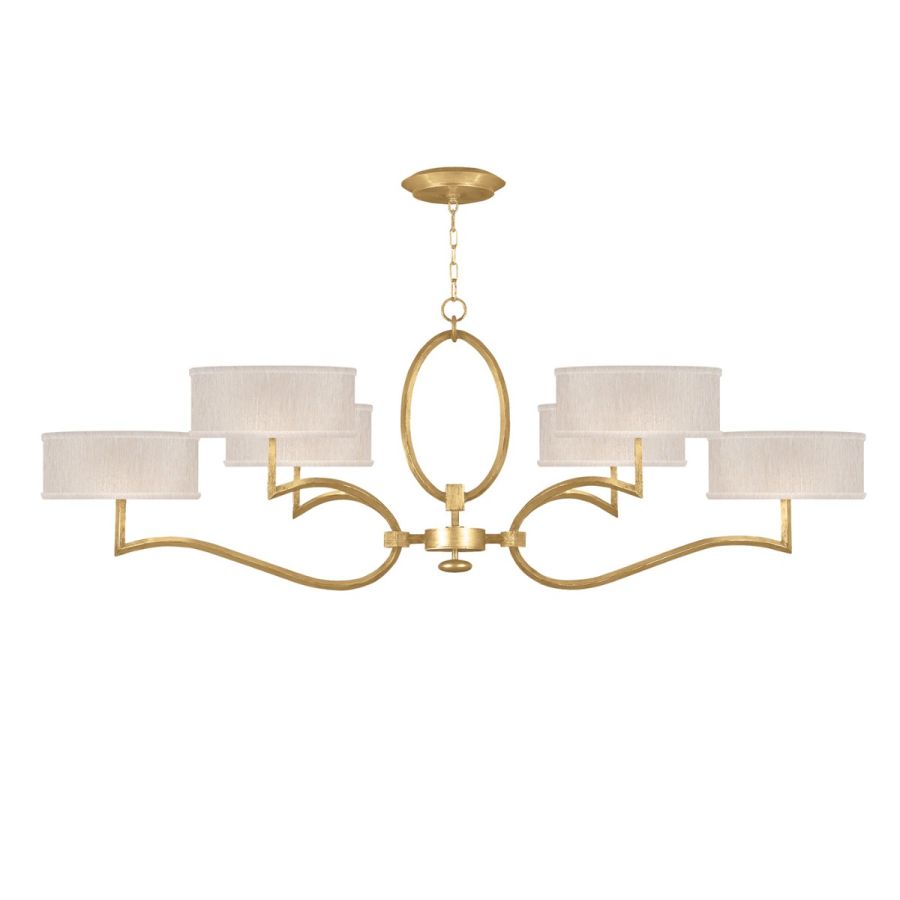 Gold Leaf / Champagne Fabric Shades - 780040-33