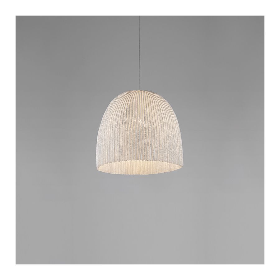 White color finish / Transparent cable / cm.: 150(H1/27 + H/123) x 28 x 28 / inch.: 59.1"(H1/10.6" + H2/48.4") x 11.02" x 11.02"