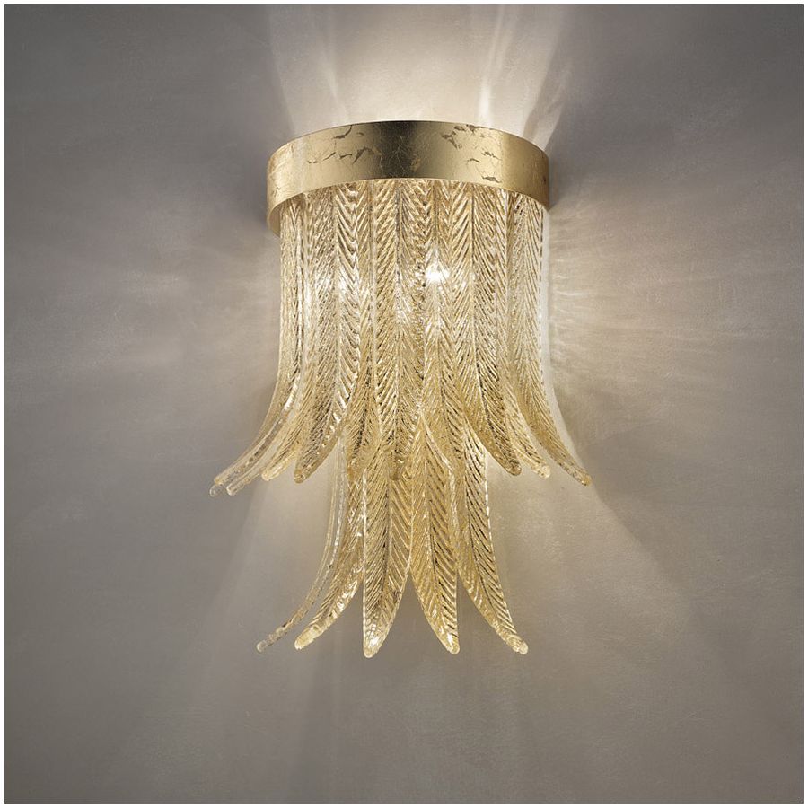 Finish metal: Gold leaf MXD, Glass colour: Clear gold colour COF G