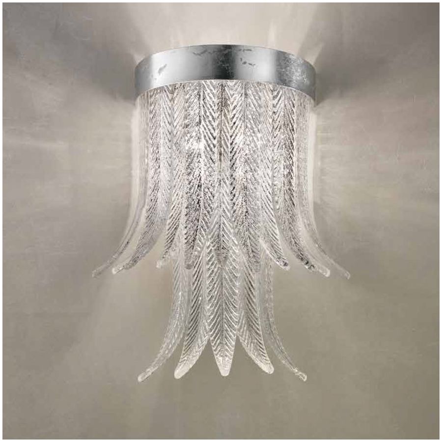 Finish metal: Silver leaf MXC, Glass colour: Clear silver colour COF S