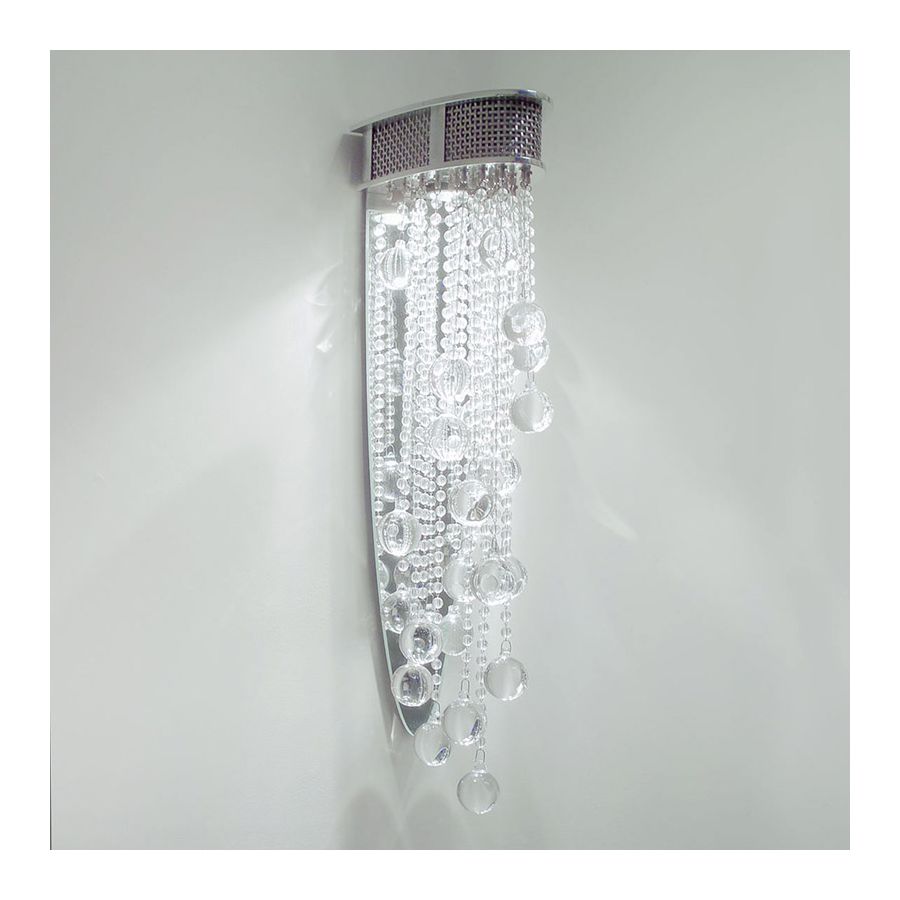 Clear Crystal Sphere type / 100% coverage / cm.: 61 x 17.1 x 20.3 / inch.: 24" x 6.73" x 8"