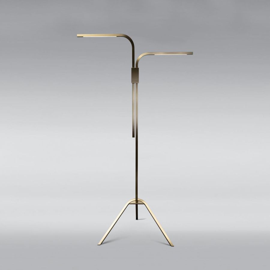 Floor lamp / Satin Brass finish