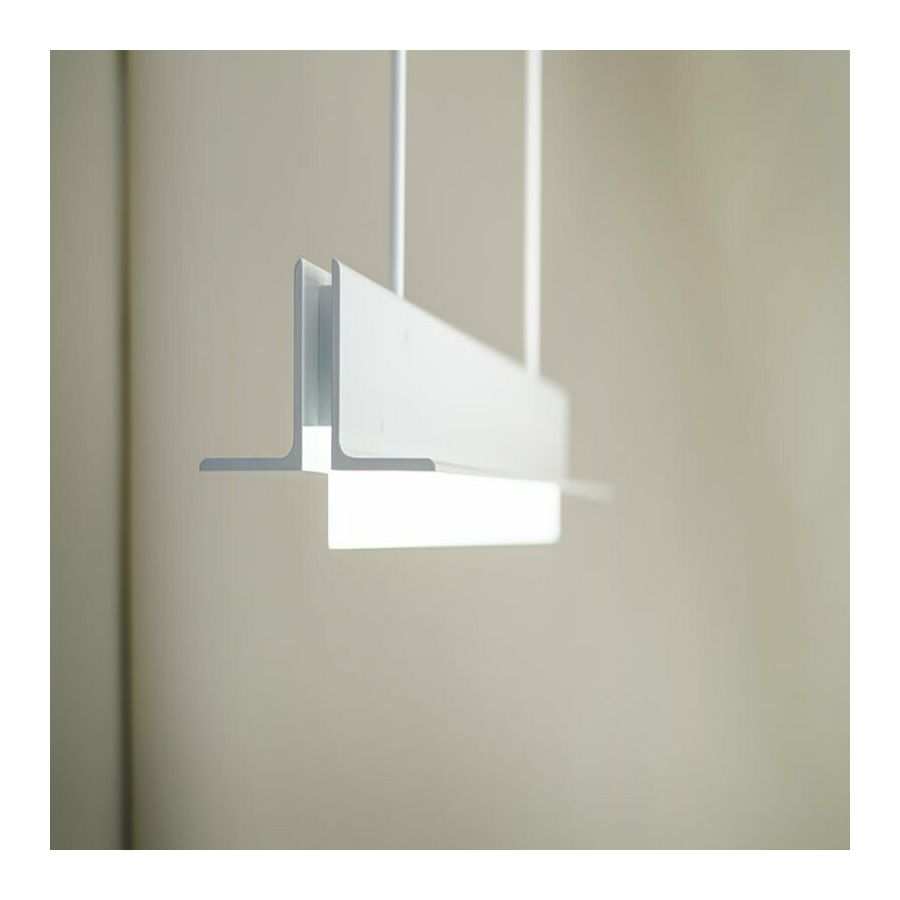 Gloss White (G/WH) Powder Coat finish (cm.: 14 x 17.4 x 152.4 / inch.: 5" x 6" x 60")