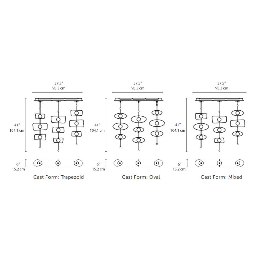 3 Stems/3 Cast Forms