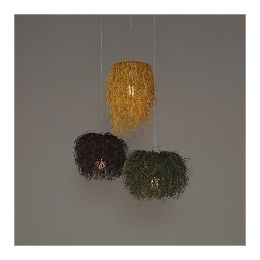 Lampshade color 1: Gold yellow / Lampshade color 2: Brown / Lampshade color 3: Green