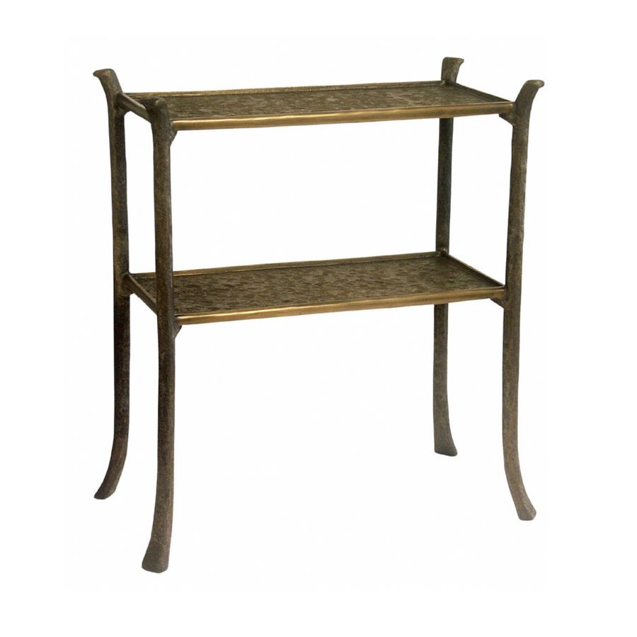 Light golden brown patina finish