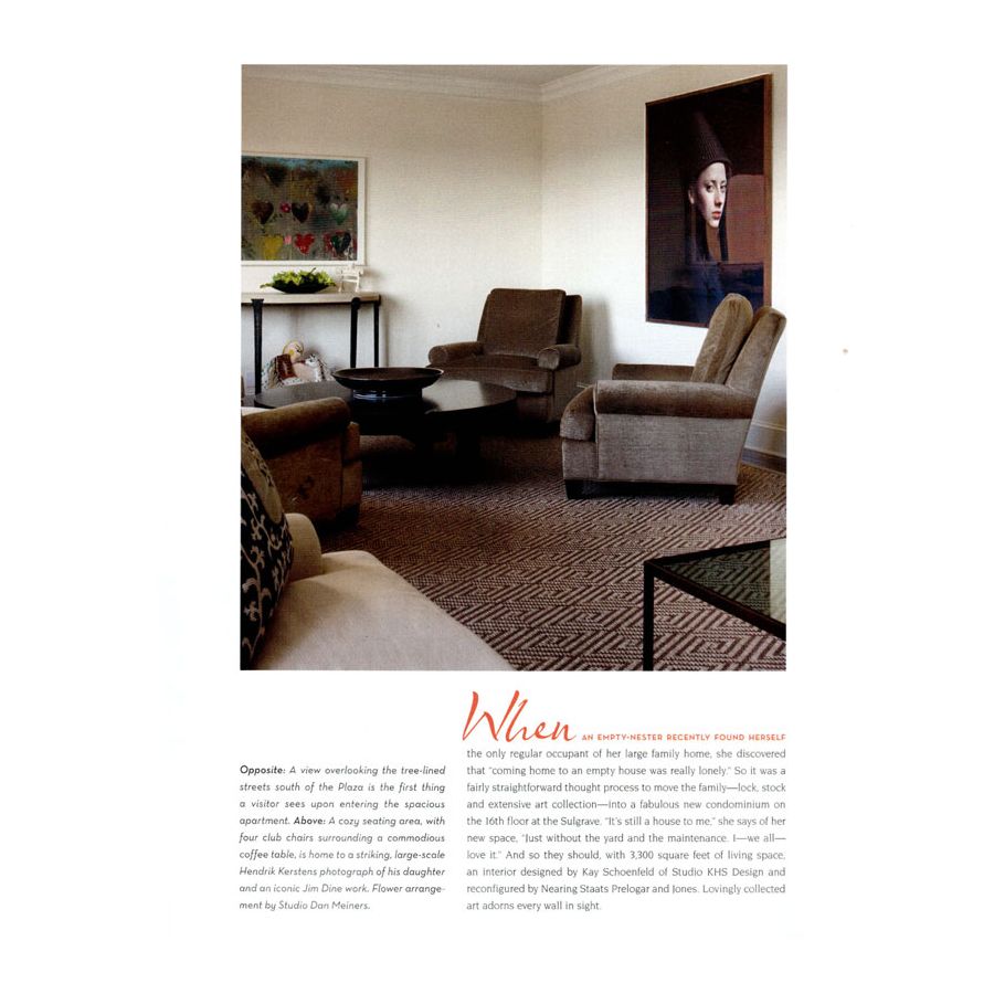 "Spaces Kansas City"-October 2010. Show: Medallion Demilune 2 Console Table by Tom Corbin