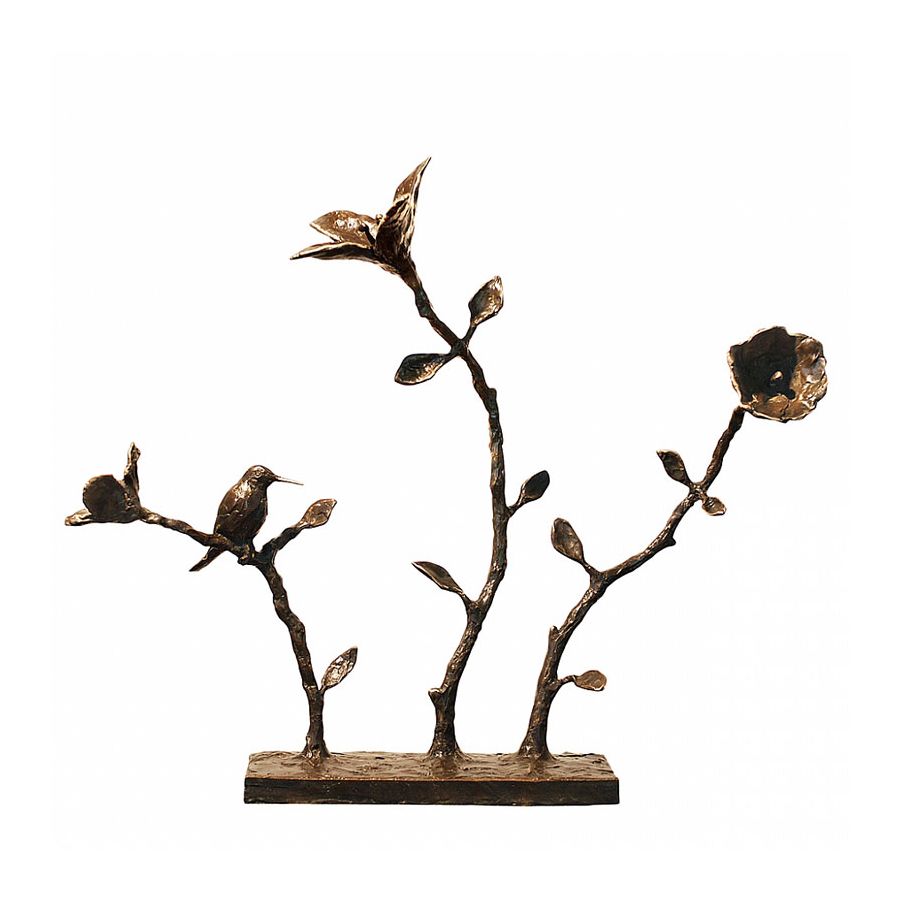 Green / Brown patina finish with polished highlights