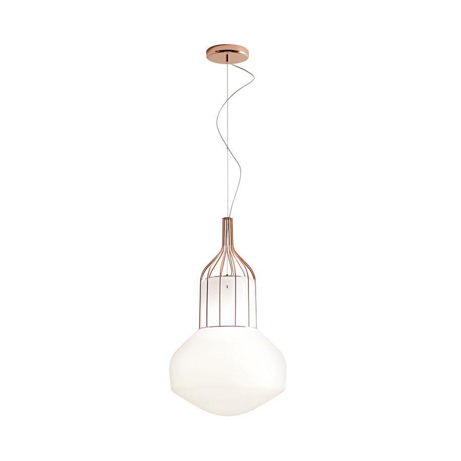 Copper finish, cm.: 56 x 33 x 33 / inch.: 22.5" x 12.9" x 12.9"