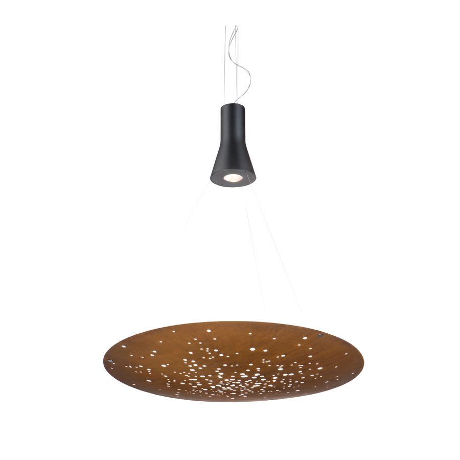 Rust finish, cm.: 6 x 90 x 90 / inch.: 2.4" x 35.4" x 35.4" 