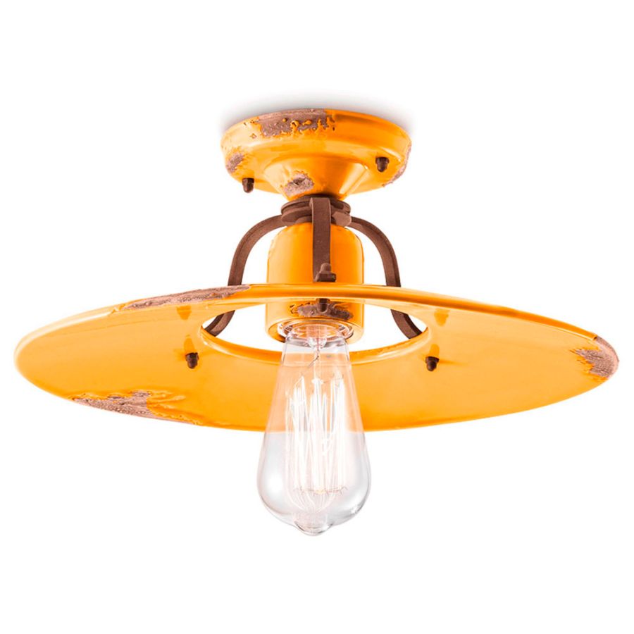 Yellow (Vig) finish (cm.: 15 x 40 x 40 / inch.: 5.9" x  15" x 15")