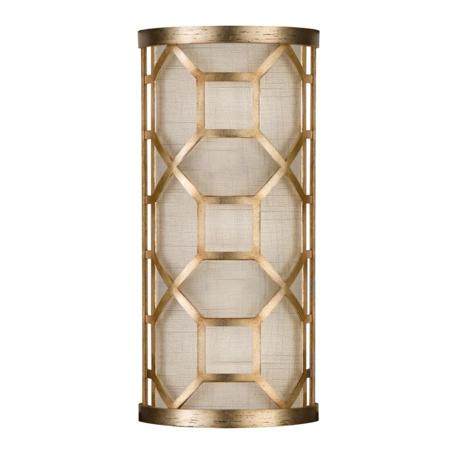 Gold / White Linen Shade