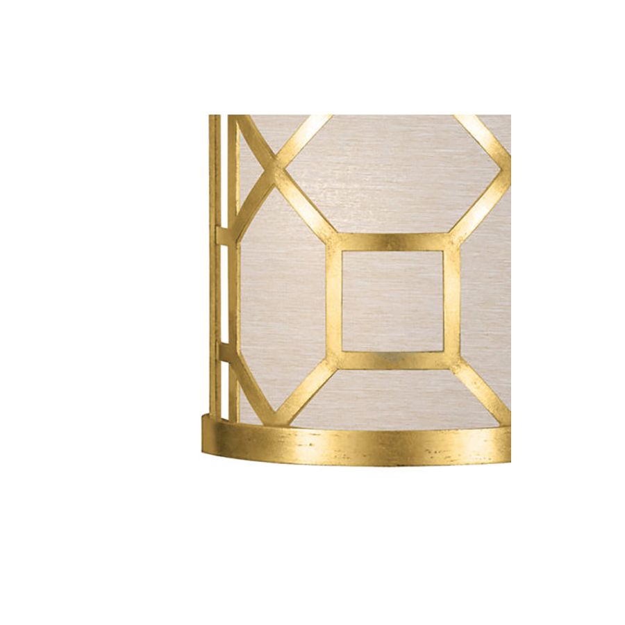 Gold Leaf / Champagne Fabric Shade