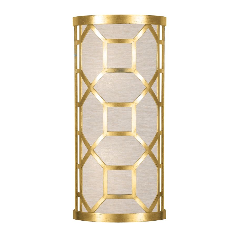 Gold Leaf / Champagne Fabric Shade