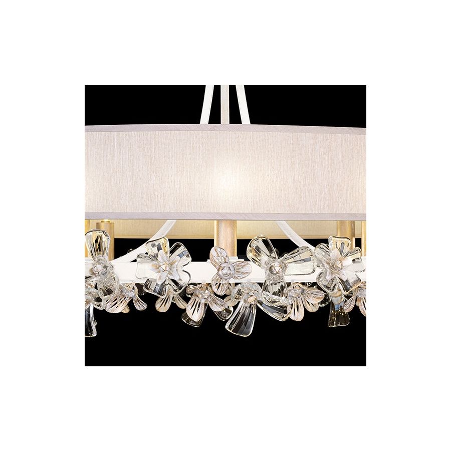 White Gesso / Champagne Fabric Shade 915240-32
