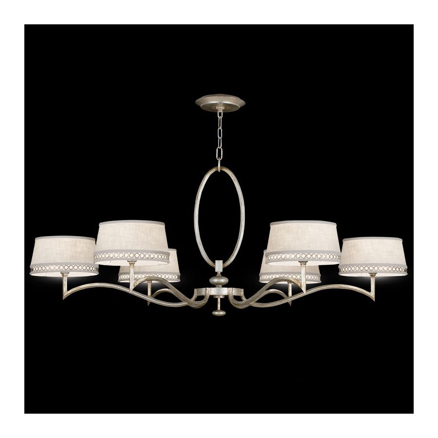 Silver Leaf / White Linen Shades - 771740