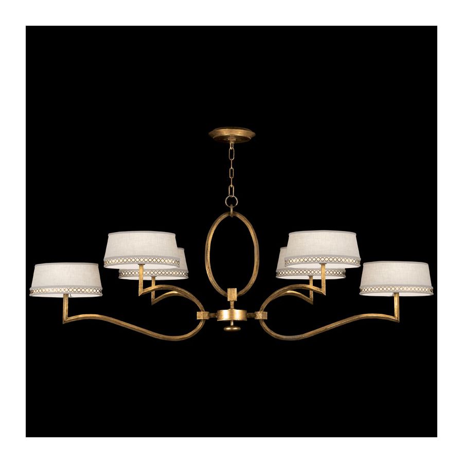 Burnished gold leaf finish 