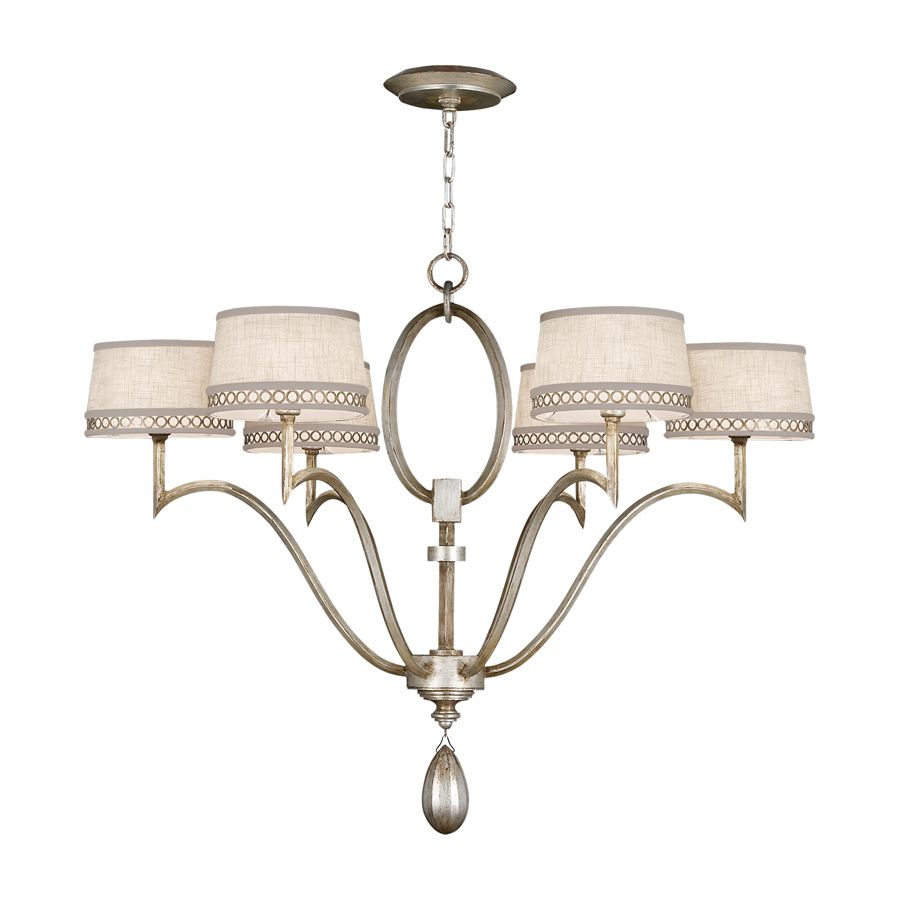 Platinized silver leaf finish