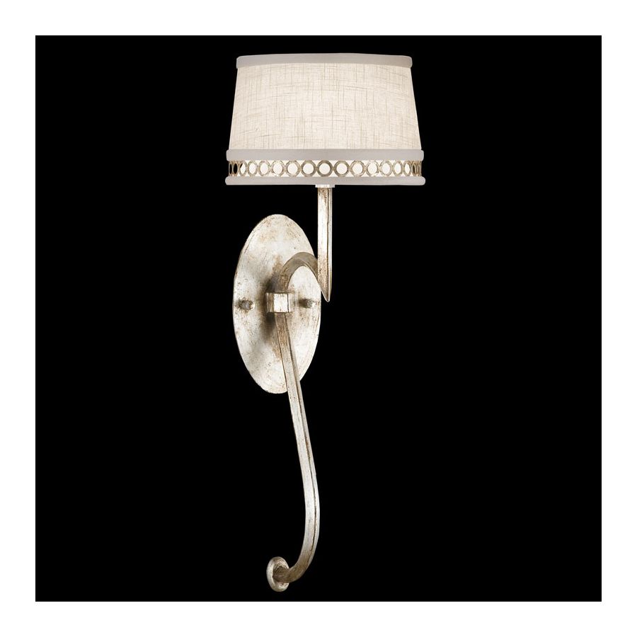 Platinized silver leaf finish