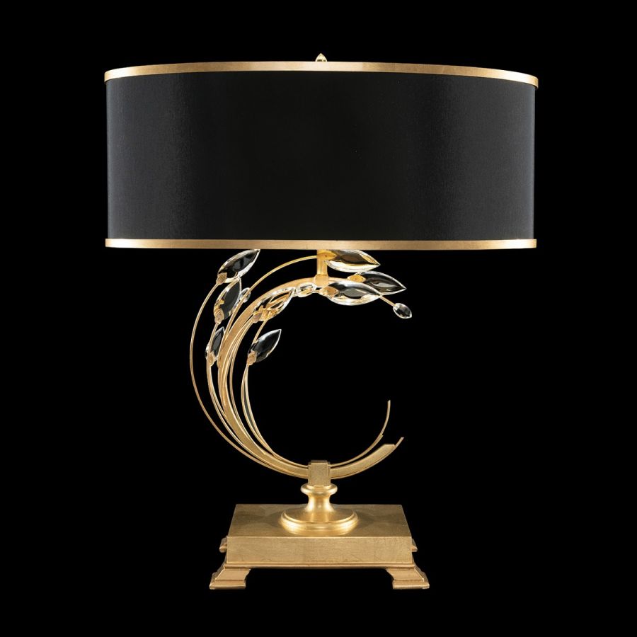 Gold Leaf / Black Fabric Shade - 758610-34