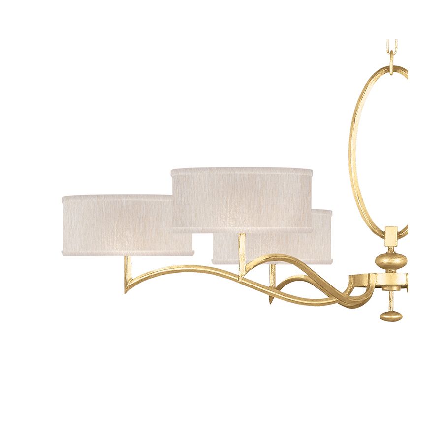 Gold Leaf / Champagne Fabric Shades - 771740-33