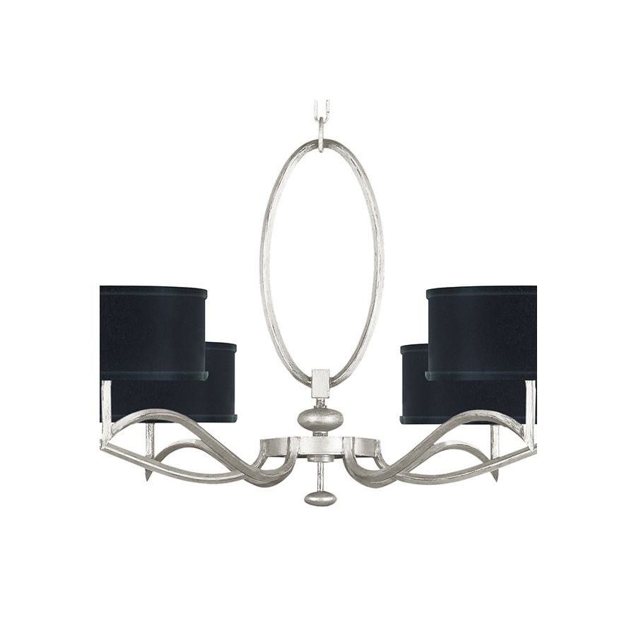 Silver Leaf / Black Fabric & Silver Inner Lining Shades - 771740-42