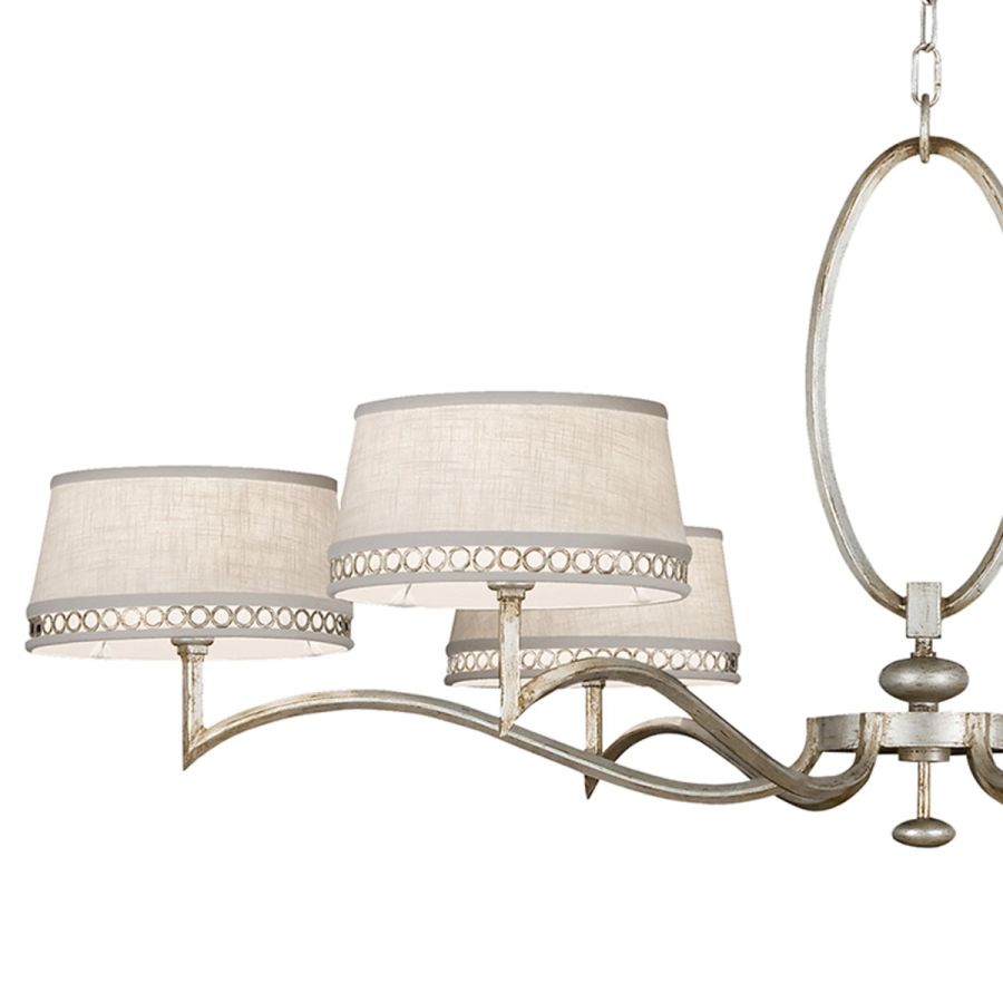 Silver / White Linen Shades - 771740