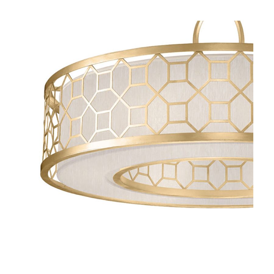 Gold Leaf / Champagne Fabric Shade - 780340-33