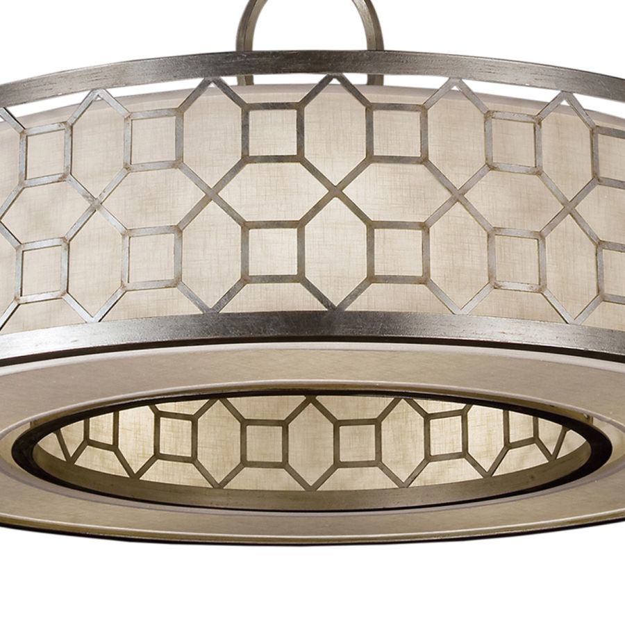 Silver / White Linen Shade - 780340GU