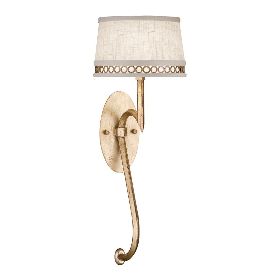 Gold / White Linen Shades - 784650-2