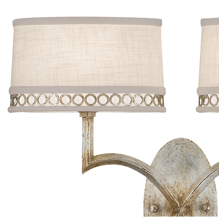 Silver / White Linen Shades - 784750