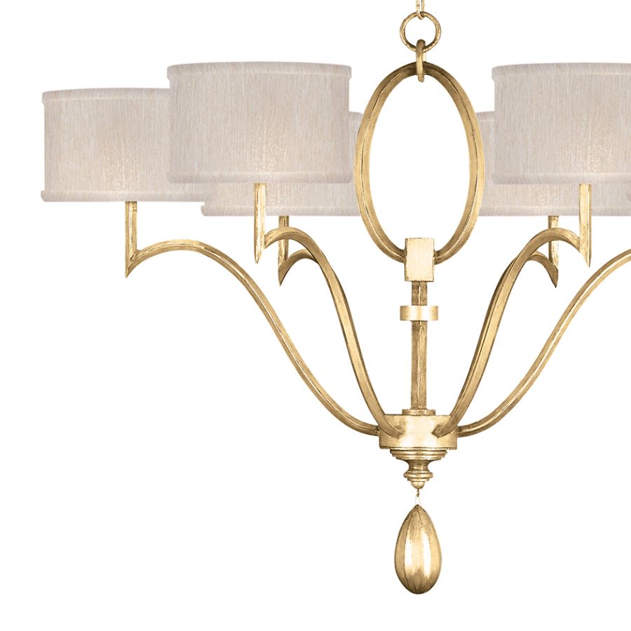 Gold Leaf / Champagne Fabric Shades - 785840-33