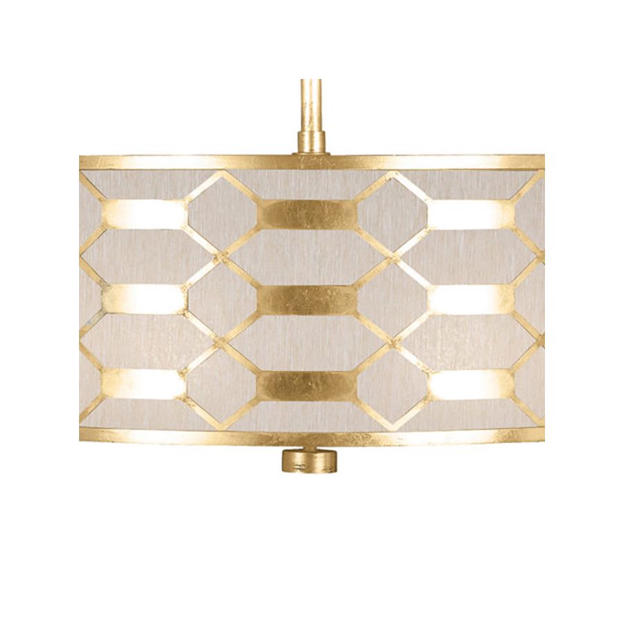 Gold Leaf / Champagne Fabric Shade - 787540-33